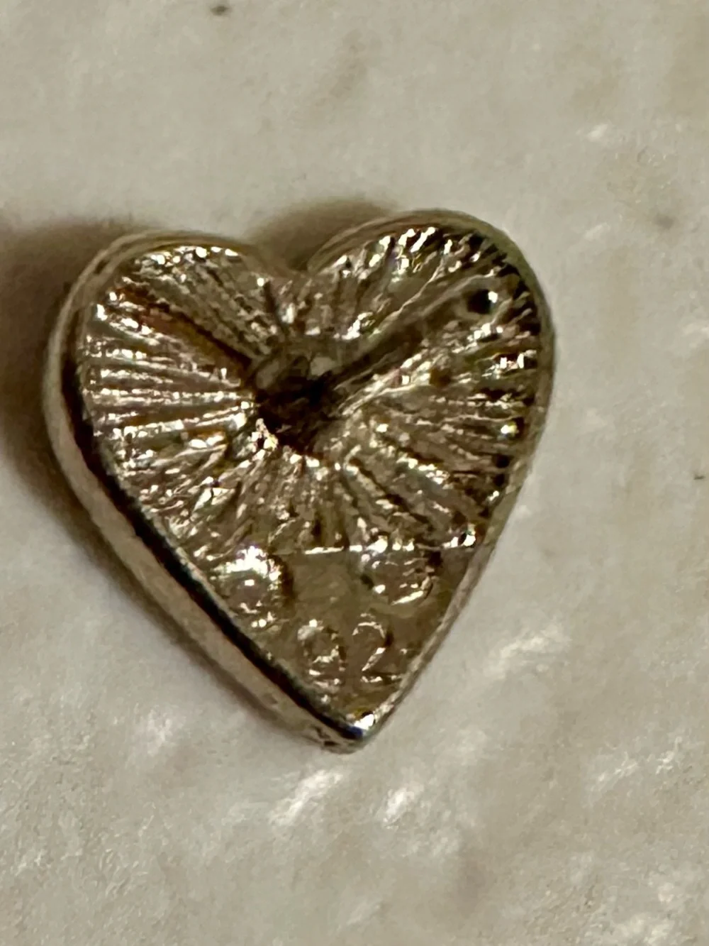 New Vintage Silver Heart Turquoise Stud Western Earrings Made in USA
